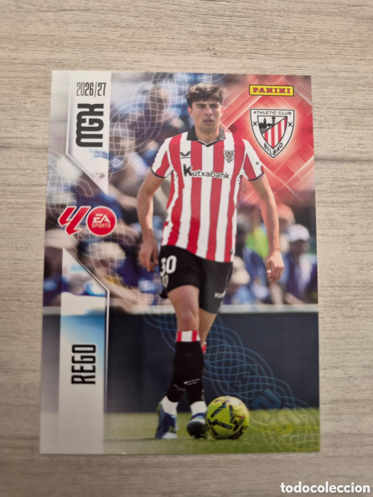 Cromos de f&uacute;tbol: N&deg;47 Athletic de Bilbao Rego Megacracks 26/27