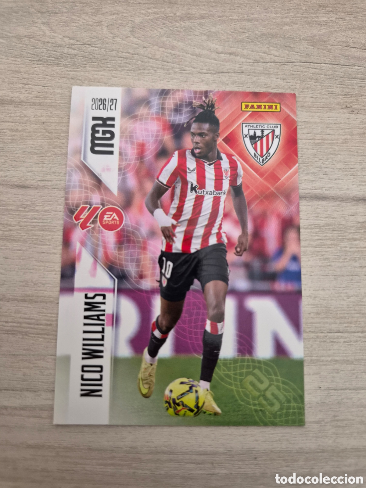 Cromos de f&uacute;tbol: N&deg;54 Athletic de Bilbao Nico Williams Megacracks 26/27