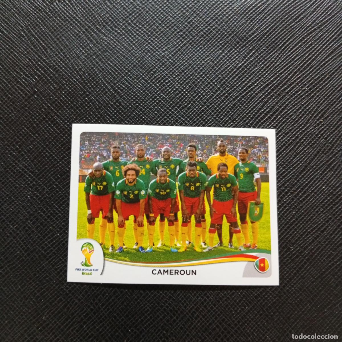 Cromos de f&uacute;tbol: 90 ALINEACION CAMERUN PANINI MUNDIAL BRASIL 2014 CROMO FUTBOL 14 - SIN PEGAR - CJ1