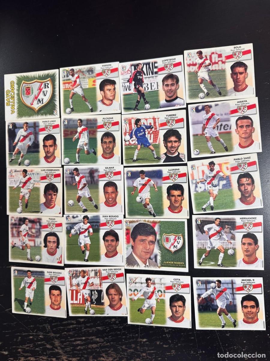Figurine di Calcio: Lote 20 Cromos 3 Coloca Rayo Vallecano Liga Este 99 00 1999 2000 Sin pegar