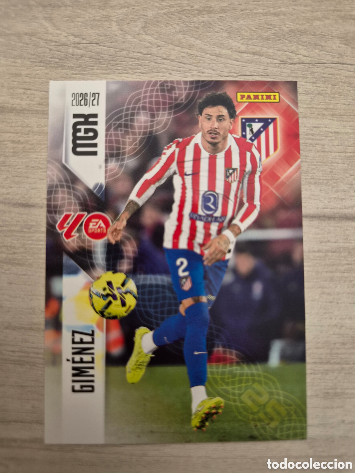 Cromos de f&uacute;tbol: N&deg;61 Atl&eacute;tico de Madrid Gim&eacute;nez Megacracks 26/27