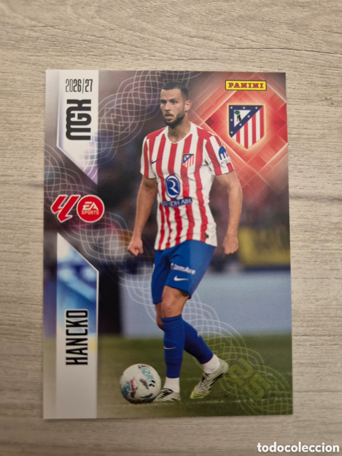 Cromos de f&uacute;tbol: N&deg;62 Atl&eacute;tico de Madrid Hancko Megacracks 26/27