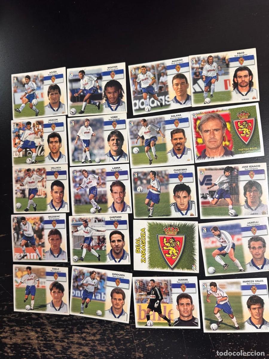 Figurine di Calcio: Lote 20 Cromos 1 Coloca Real Zaragoza Liga Este 99 00 1999 2000 Sin pegar
