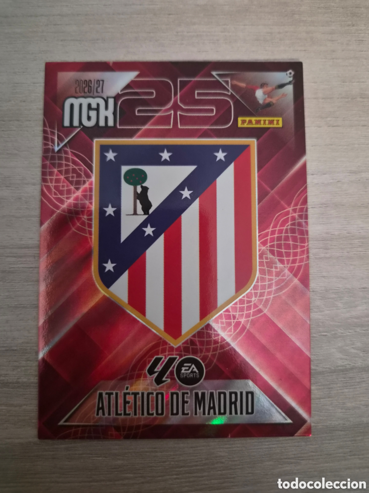 Cromos de f&uacute;tbol: N&deg;55 Atl&eacute;tico de Madrid Escudo Megacracks 26/27