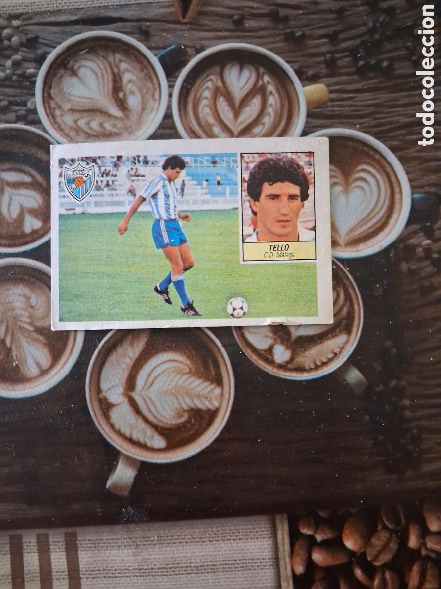 Cromos de f&uacute;tbol: Liga este 84 85 tello fichaje N 11 del M&aacute;laga recuperado del &aacute;lbum ver fotos