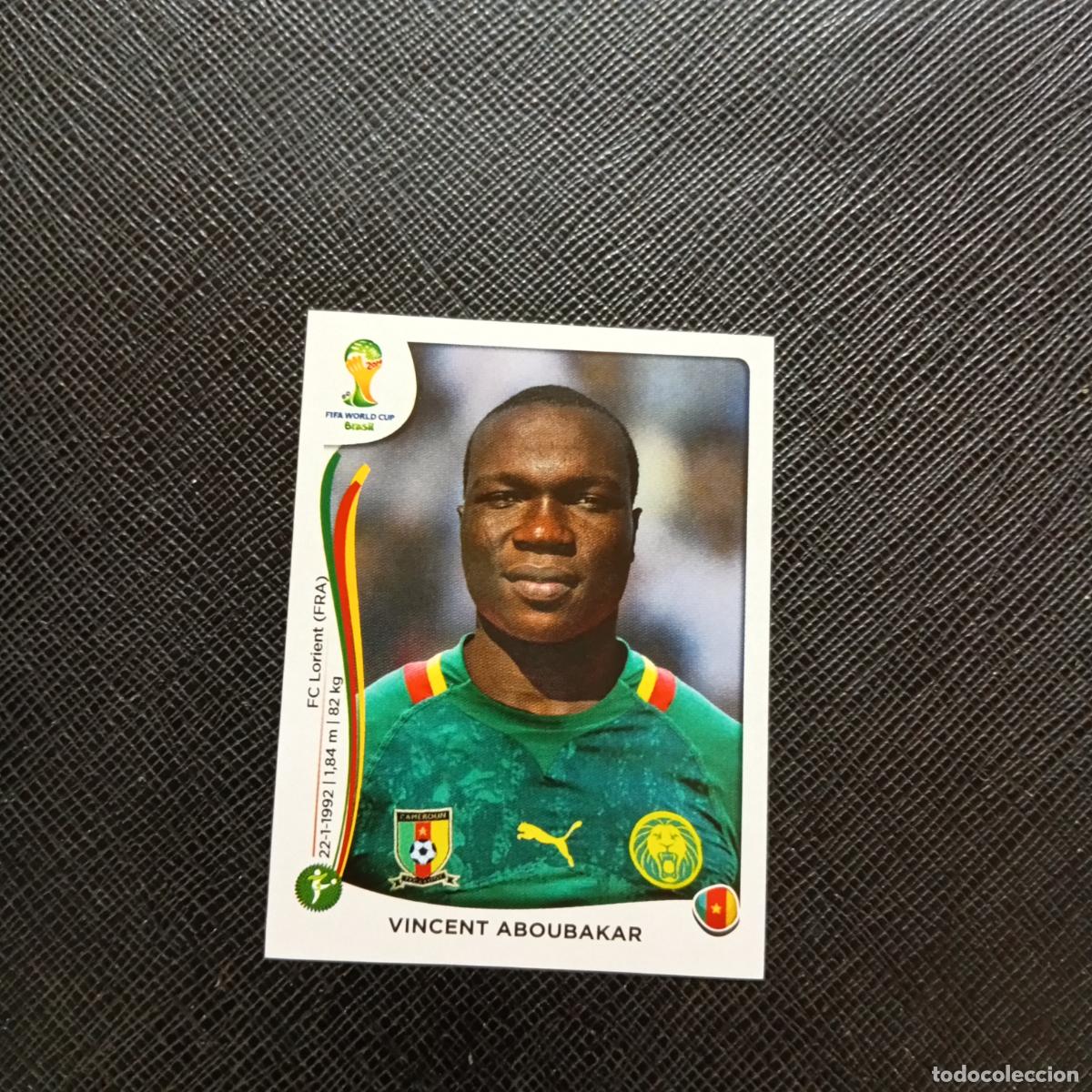 Cromos de f&uacute;tbol: 103 VICENT ABOUBAKAR CAMERUN PANINI MUNDIAL BRASIL 2014 CROMO FUTBOL 14 - SIN PEGAR - CJ1