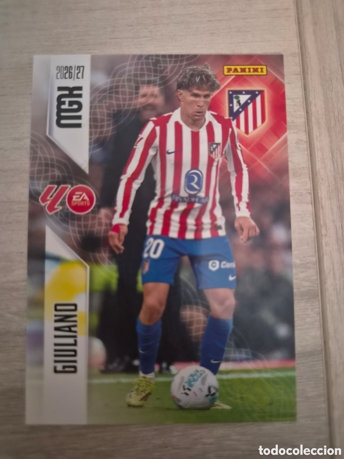 Cromos de f&uacute;tbol: N&deg;69 Atl&eacute;tico de Madrid Giuliano Megacracks 26/27