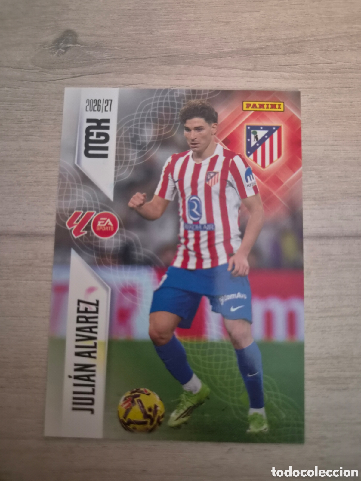 Cromos de f&uacute;tbol: N&deg;71 Atl&eacute;tico de Madrid Julian &Aacute;lvarez Megacracks 26/27