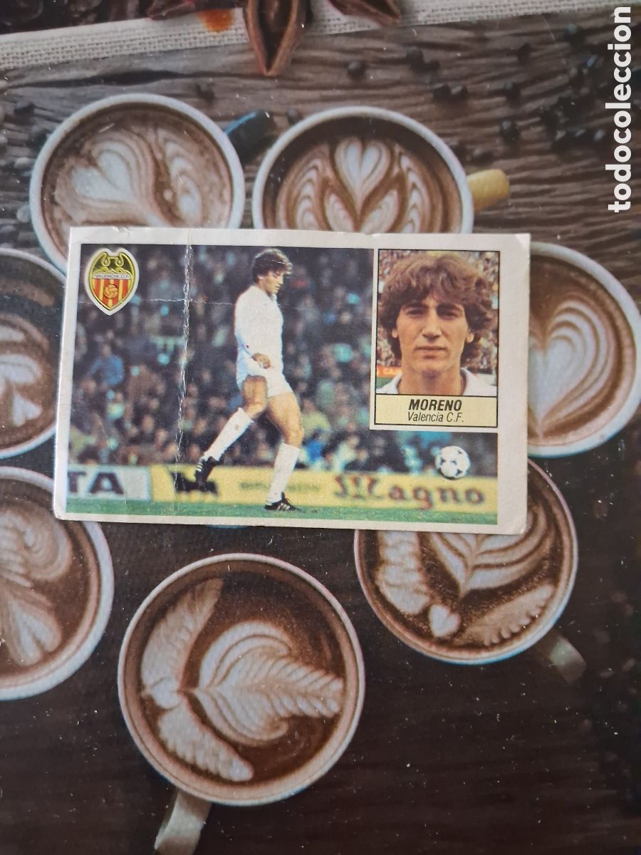 Football Stickers: Liga este 84 85 moreno coloca del Valencia recuperado del &aacute;lbum ver fotos
