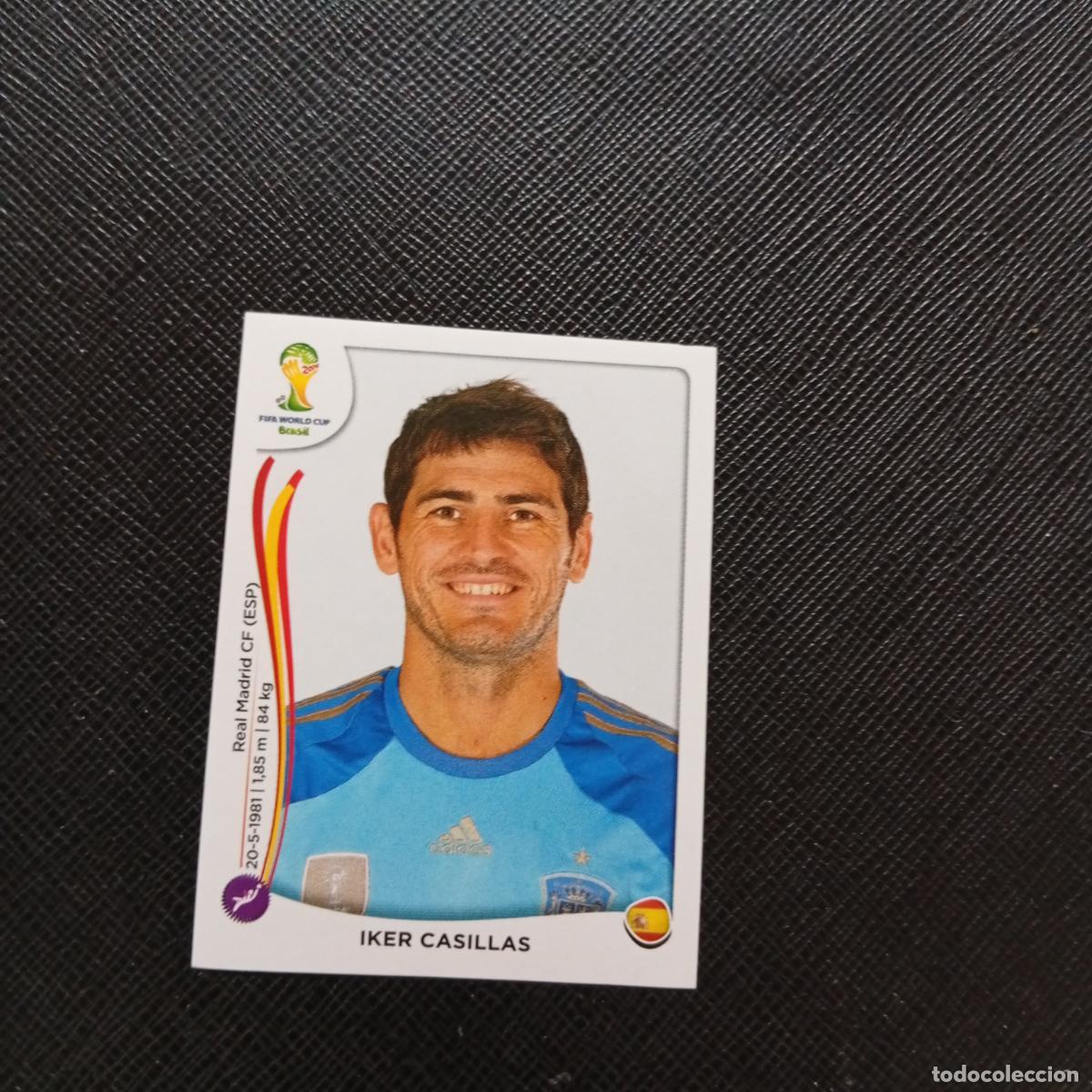 Football Stickers: 110 IKER CASILLAS ESPA&Ntilde;A PANINI MUNDIAL BRASIL 2014 CROMO FUTBOL 14 - SIN PEGAR - CJ1