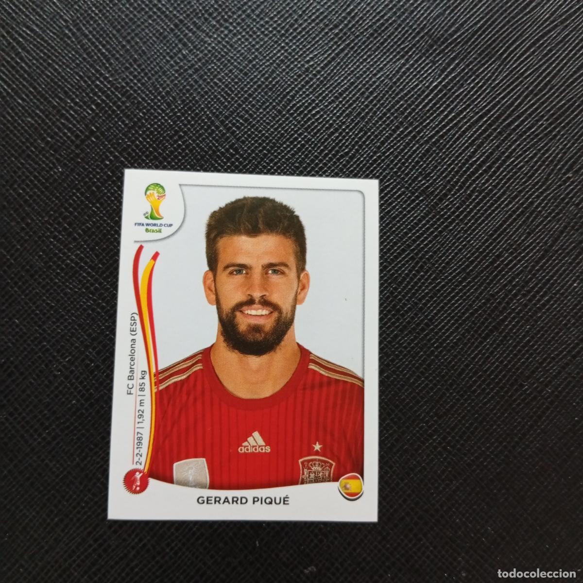 Football Stickers: 112 PIQUE ESPA&Ntilde;A PANINI MUNDIAL BRASIL 2014 CROMO FUTBOL 14 - SIN PEGAR - CJ1