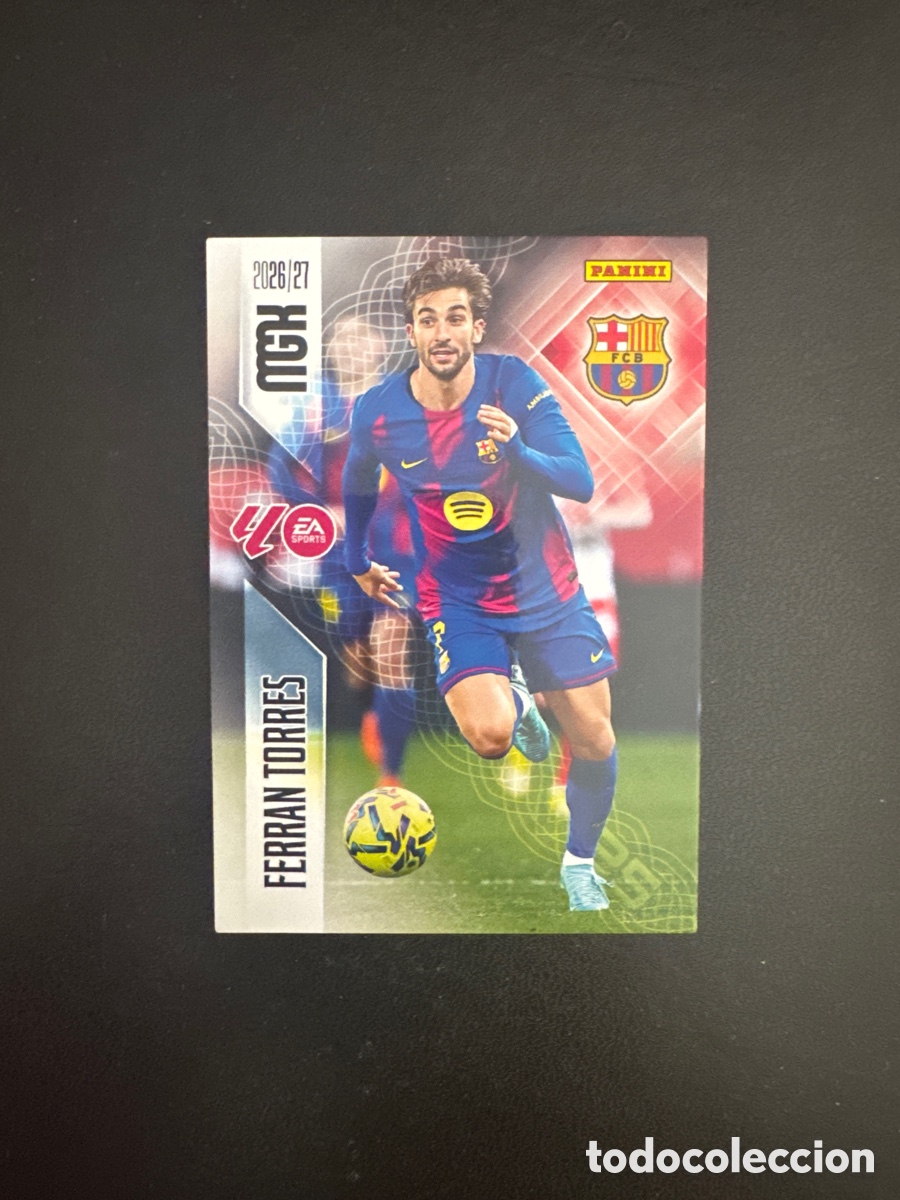 Cromos de f&uacute;tbol: FERRAN TORRES BARCELONA N&Uacute;MERO 90 MEGACRACKS 2026 2027