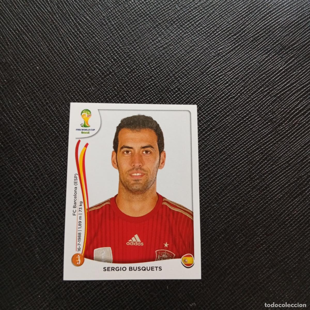 Cromos de f&uacute;tbol: 117 SERGIO BUSQUETS ESPA&Ntilde;A PANINI MUNDIAL BRASIL 2014 CROMO FUTBOL 14 - SIN PEGAR - CJ1