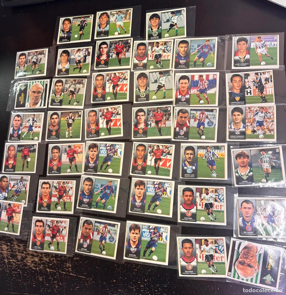 Cromos de f&uacute;tbol: Lote 39 Cromos Liga Este 98 99 1998 1999 Sin pegar