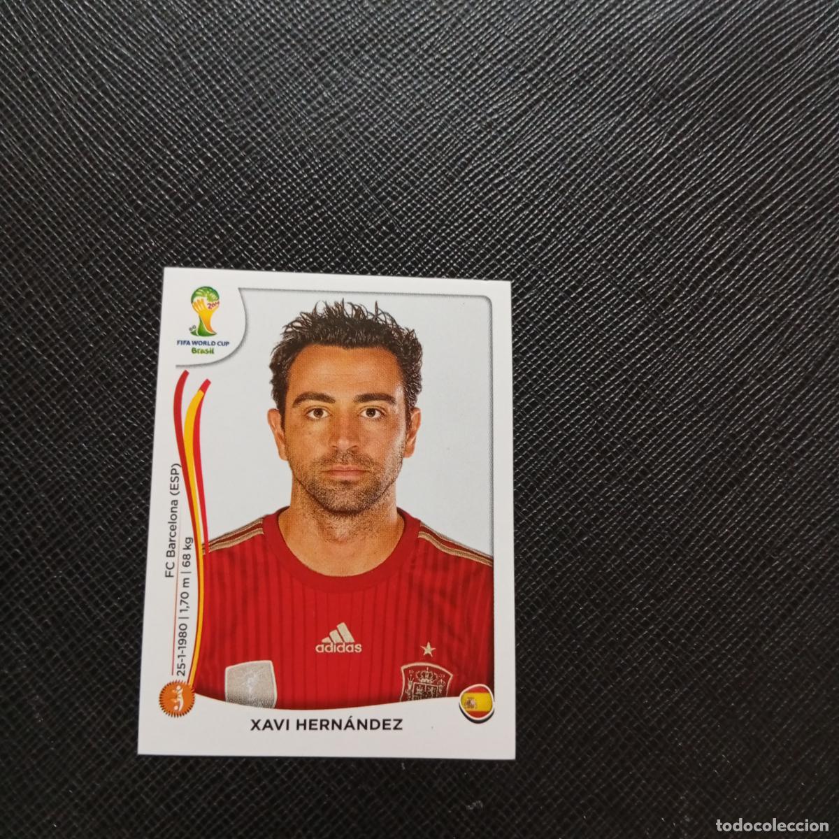 Cromos de f&uacute;tbol: 118 XAVI HERNANDEZ ESPA&Ntilde;A PANINI MUNDIAL BRASIL 2014 CROMO FUTBOL 14 - SIN PEGAR - CJ1