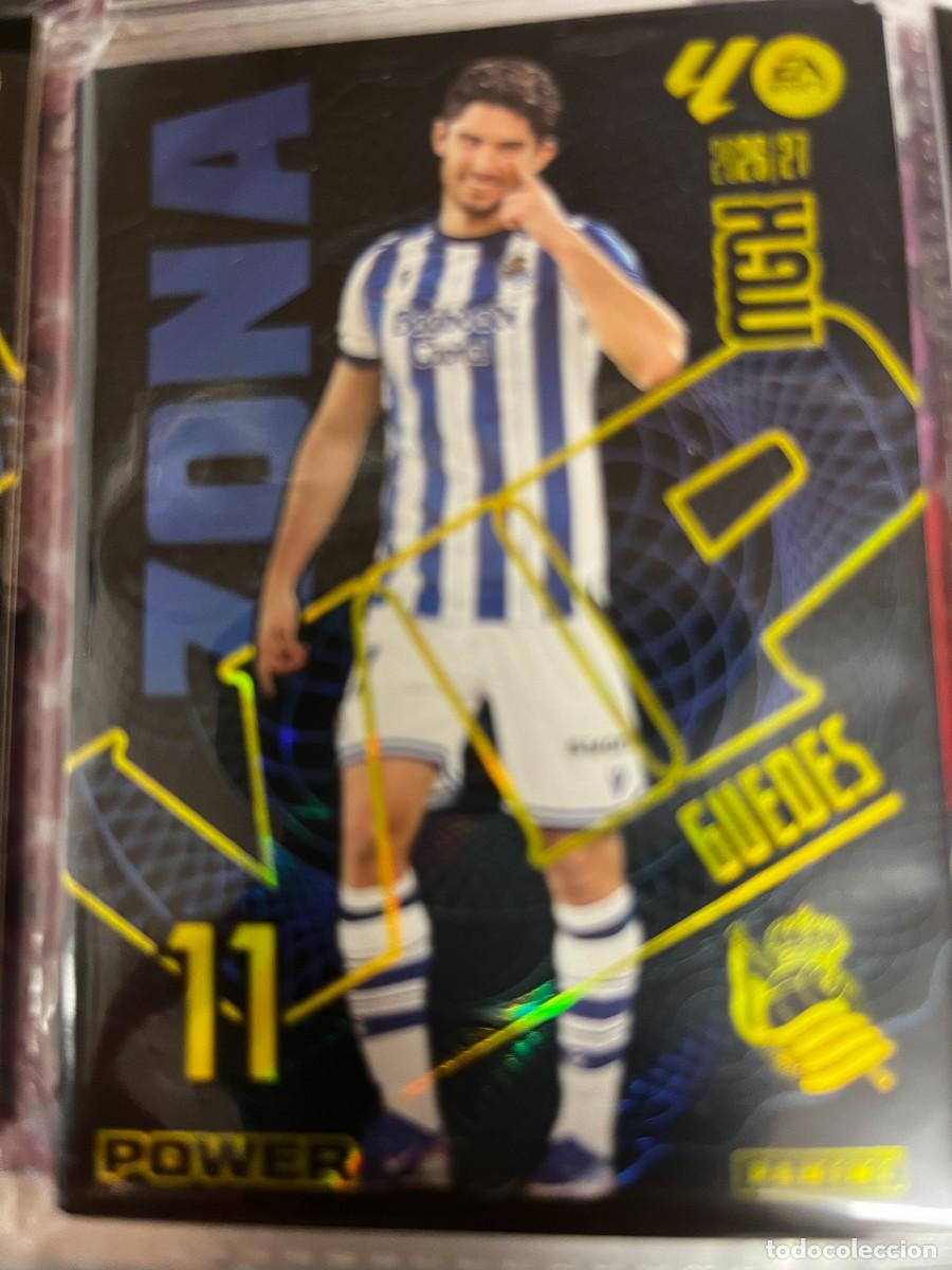 Cromos de f&uacute;tbol: MEGACRACKS MGK 2026 2027 26 27 PANINI N&ordm; 395 P 395P GUEDES REAL SOCIEDAD ZONA VIP POWER
