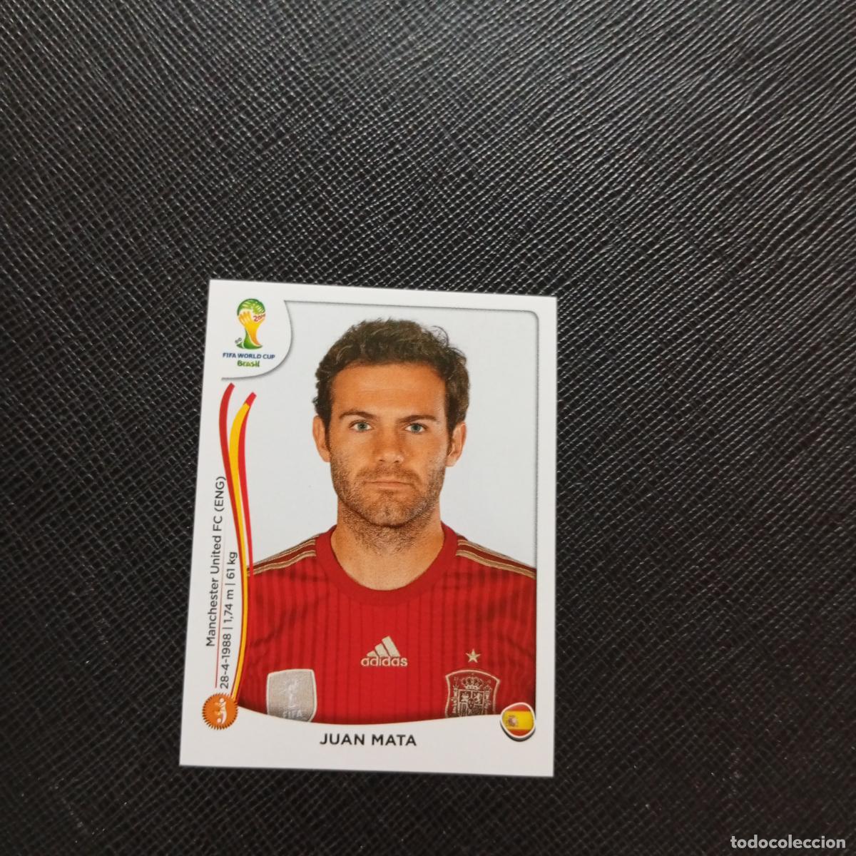 Cromos de f&uacute;tbol: 123 JUAN MATA ESPA&Ntilde;A PANINI MUNDIAL BRASIL 2014 CROMO FUTBOL 14 - SIN PEGAR - CJ1