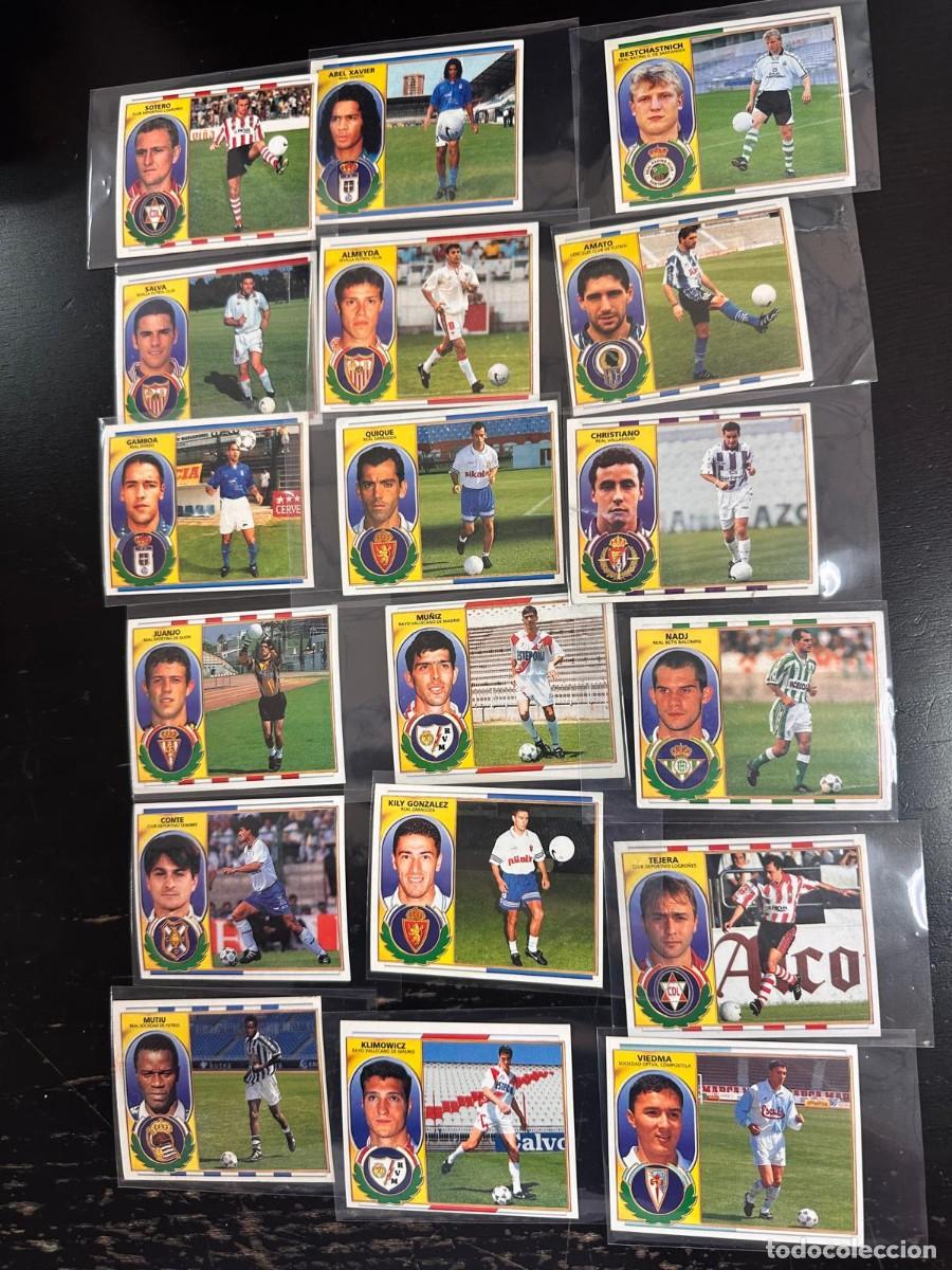 Cromos de f&uacute;tbol: Lote 18 Cromos Coloca Liga Este 96 97 1996 1997 Sin pegar