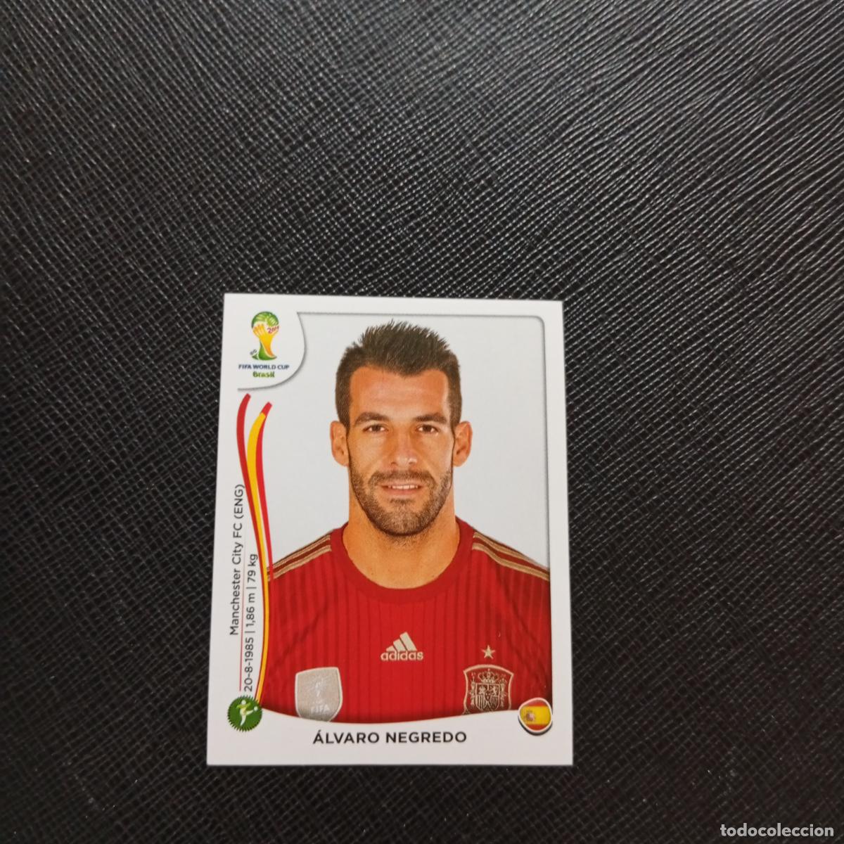 Cromos de f&uacute;tbol: 126 ALVARO NEGREDO ESPA&Ntilde;A PANINI MUNDIAL BRASIL 2014 CROMO FUTBOL 14 - SIN PEGAR - CJ1