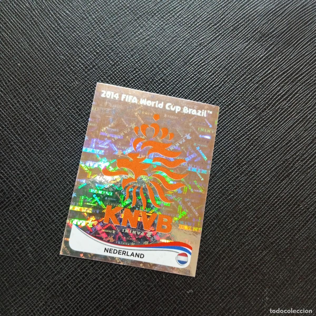 Cromos de f&uacute;tbol: 127 ESCUDO HOLANDA PANINI MUNDIAL BRASIL 2014 CROMO FUTBOL 14 - SIN PEGAR - CJ1