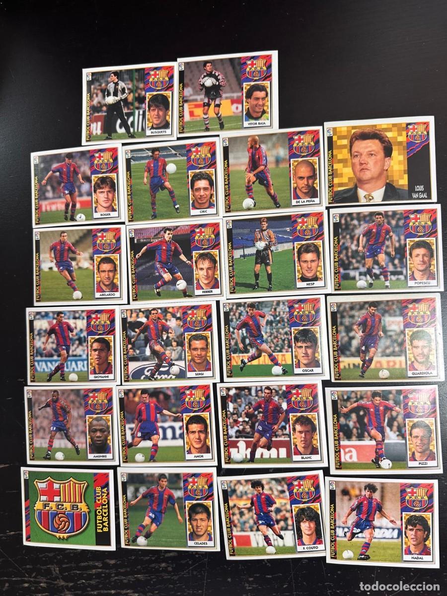 Cartes &agrave; collectionner de Football: Lote 22 Cromos FC Barcelona 2 Coloca Liga Este 97 98 1997 1998 Sin pegar