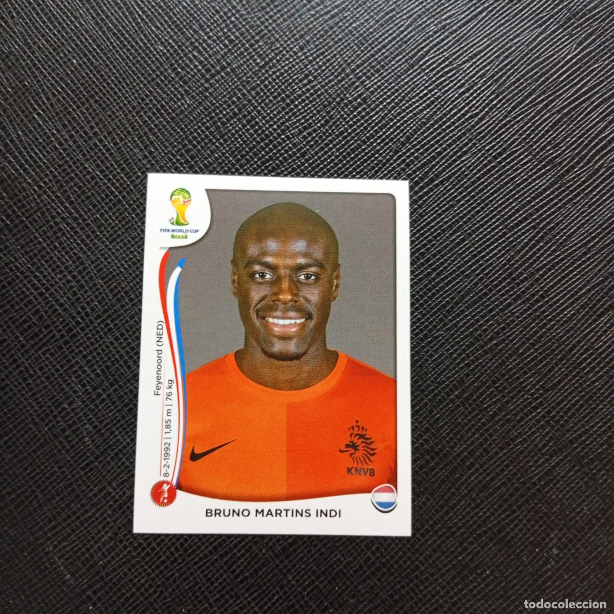 Cromos de f&uacute;tbol: 133 BRUNO MARTINS INDI HOLANDA PANINI MUNDIAL BRASIL 2014 CROMO FUTBOL 14 - SIN PEGAR - CJ1