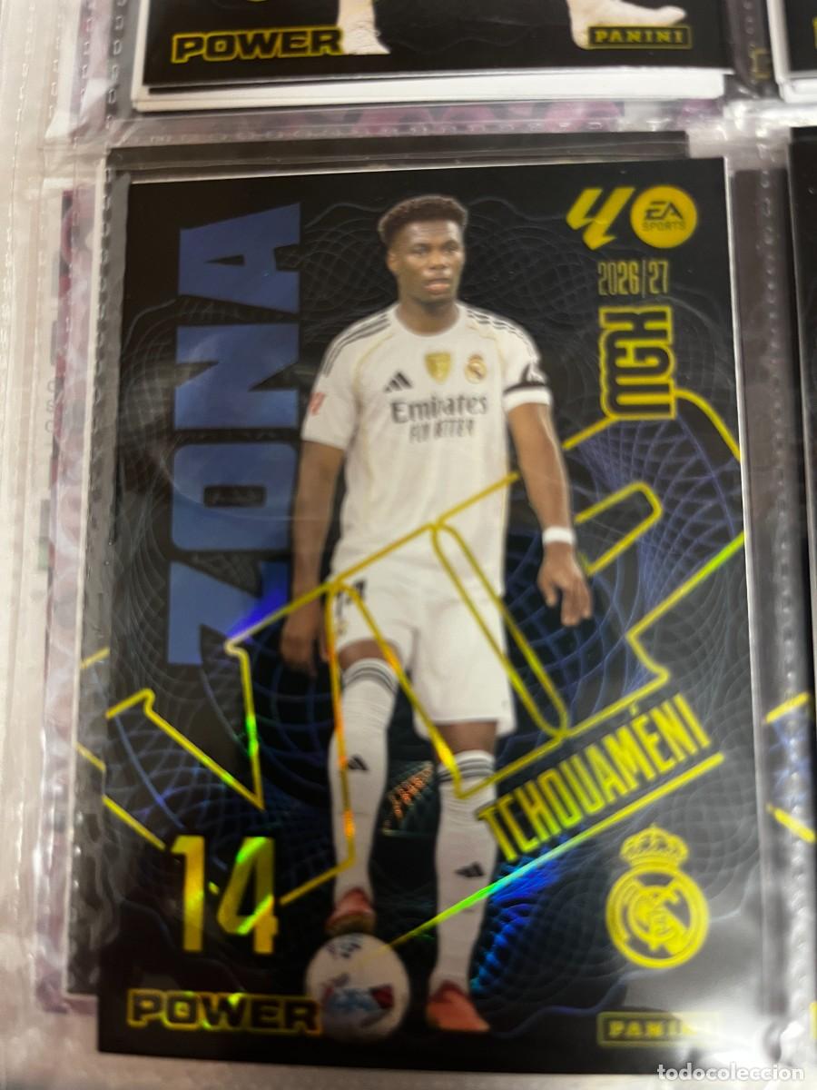 Cromos de f&uacute;tbol: MEGACRACKS MGK 2026 2027 26 27 PANINI N&ordm; 405 P 405P TCHOUAMENI REAL MADRID ZONA VIP POWER