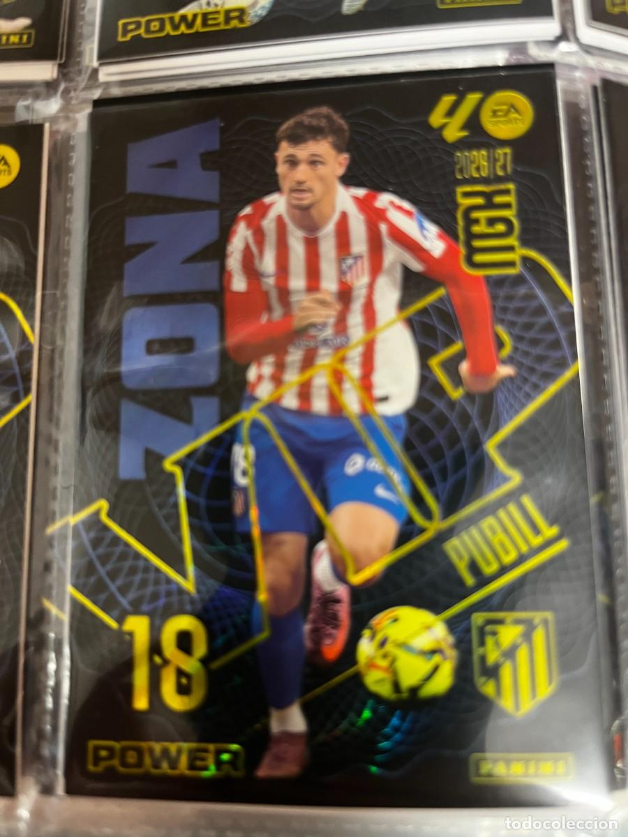 Cromos de f&uacute;tbol: MEGACRACKS MGK 2026 2027 26 27 PANINI N&ordm; 404 P 404P PUBILL ATLETICO DE MADRID ZONA VIP POWER