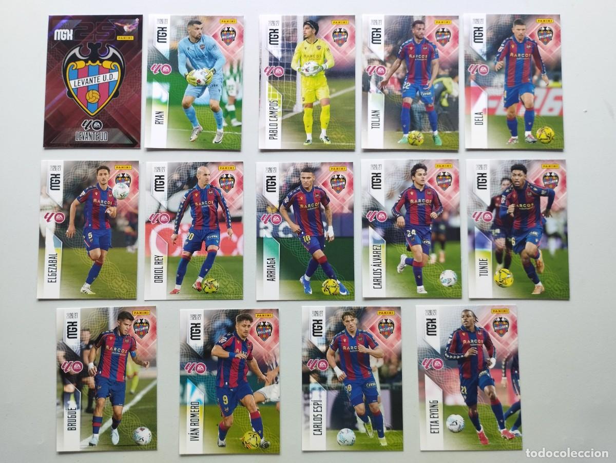 Cromos de f&uacute;tbol: CROMO CARD 2026 2027 MEGACRACKS 27 26 MGK PANINI LOTE CROMOS CARDS LEVANTE