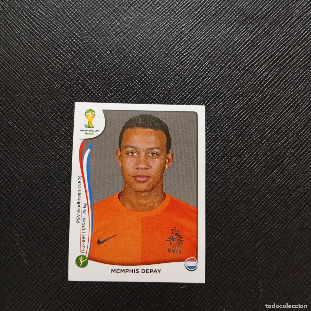 Cromos de f&uacute;tbol: 141 MEPHIS DEPAY HOLANDA PANINI MUNDIAL BRASIL 2014 CROMO FUTBOL 14 - SIN PEGAR - CJ1