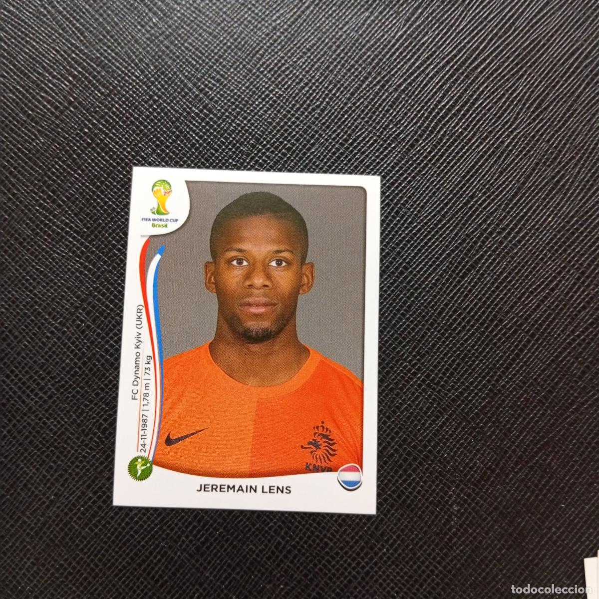 Cromos de f&uacute;tbol: 143 JEREMAIN LENS HOLANDA PANINI MUNDIAL BRASIL 2014 CROMO FUTBOL 14 - SIN PEGAR - CJ1