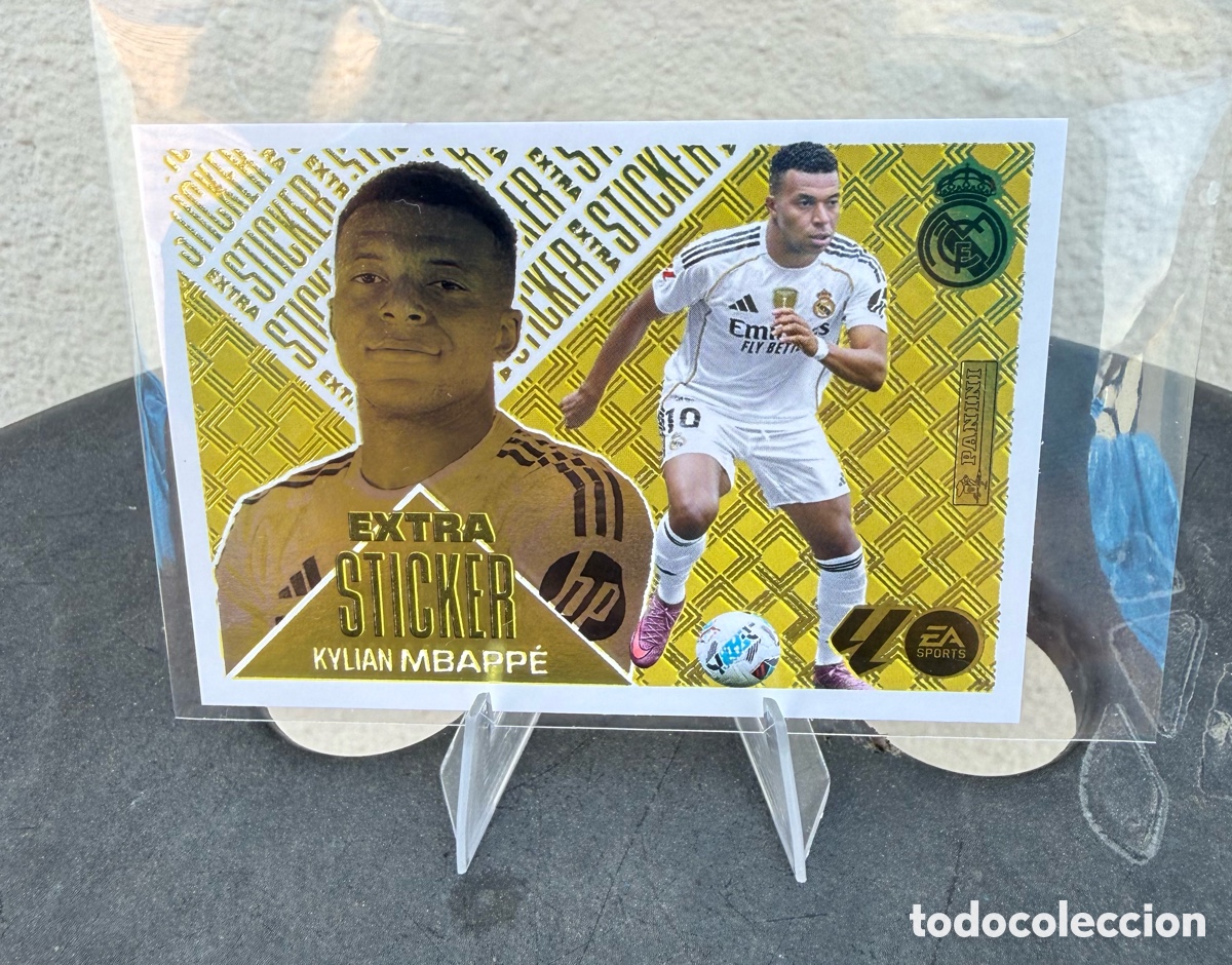 Cromos de f&uacute;tbol: Liga este 2026 2027 extra sticker oro Mbapp&eacute;