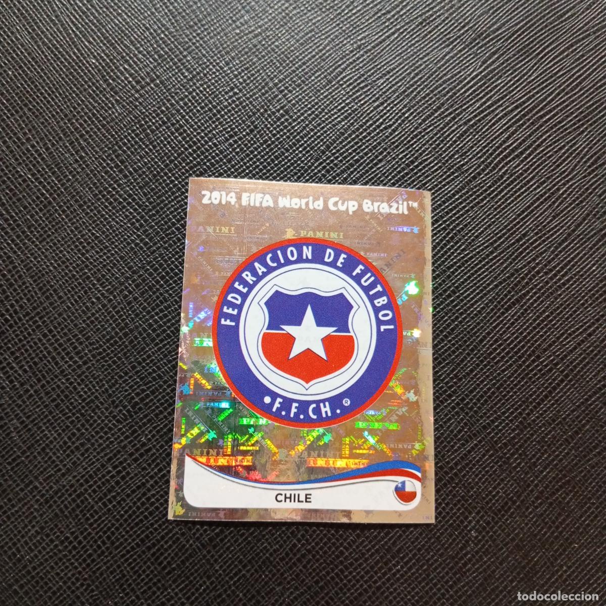 Cromos de f&uacute;tbol: 146 ESCUDO CHILE PANINI MUNDIAL BRASIL 2014 CROMO FUTBOL 14 - SIN PEGAR - CJ1
