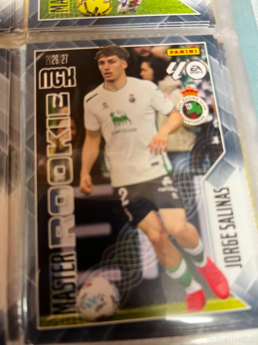Cromos de f&uacute;tbol: MEGACRACKS MGK 2026 2027 26 27 PANINI N&ordm; 414 JORGE SALINAS RACING SANTANDER MASTER ROOKIE