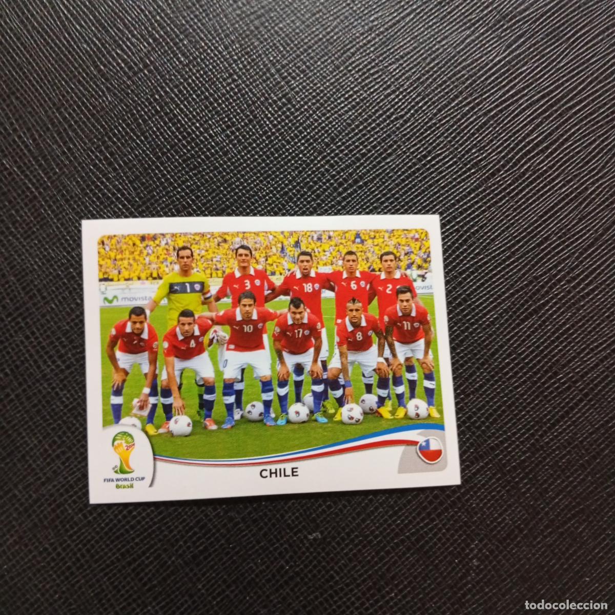 Cromos de f&uacute;tbol: 147 ALINEACION CHILE PANINI MUNDIAL BRASIL 2014 CROMO FUTBOL 14 - SIN PEGAR - CJ1