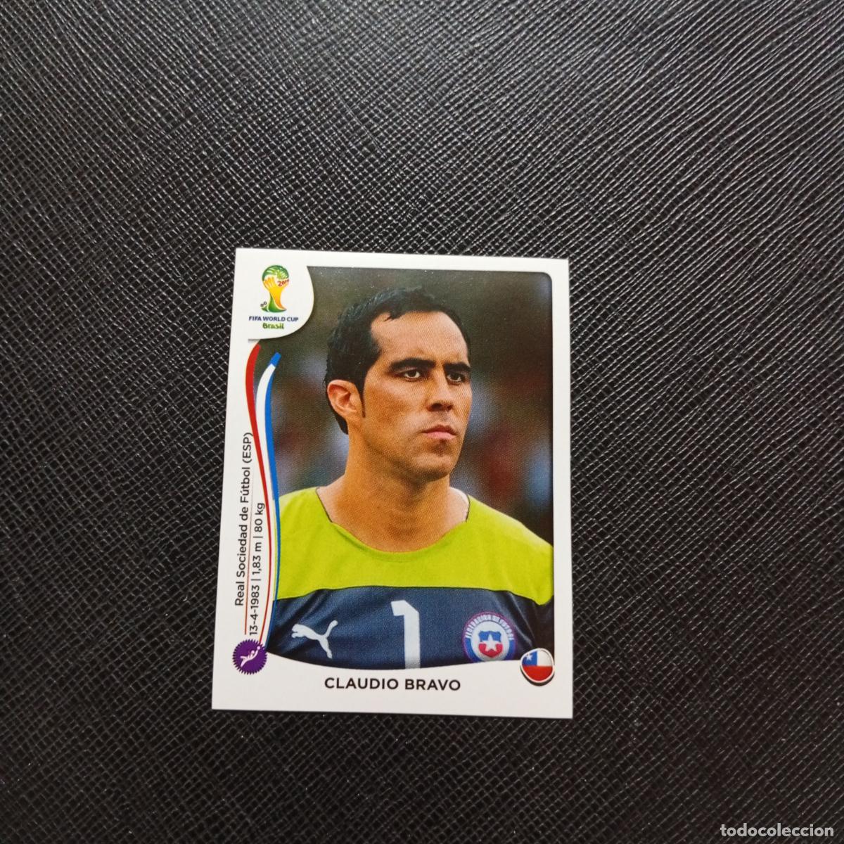 Cromos de f&uacute;tbol: 148 CLAUDIO BRAVO CHILE PANINI MUNDIAL BRASIL 2014 CROMO FUTBOL 14 - SIN PEGAR - CJ1