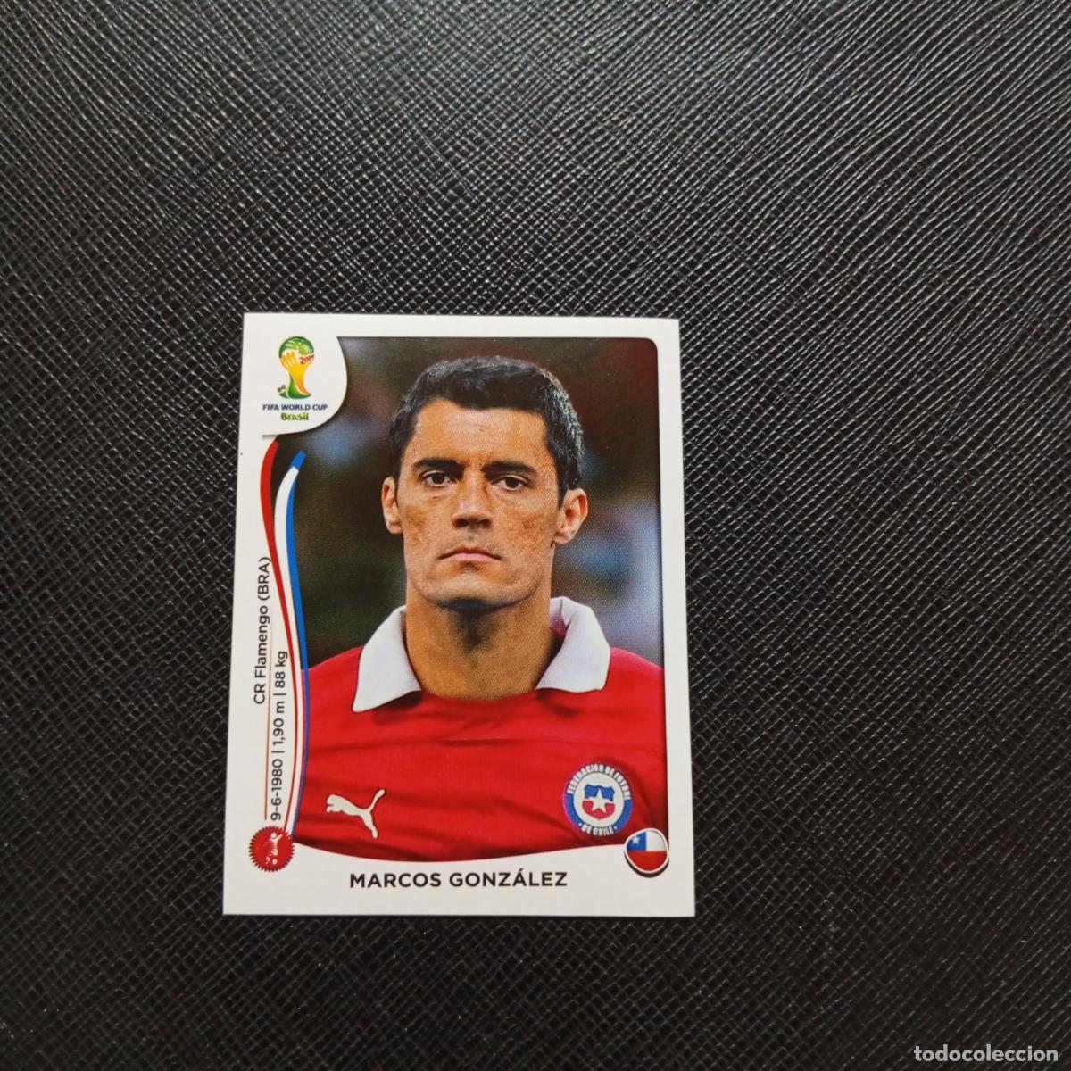 Cromos de f&uacute;tbol: 149 MARCOS GONZALEZ CHILE PANINI MUNDIAL BRASIL 2014 CROMO FUTBOL 14 - SIN PEGAR - CJ1
