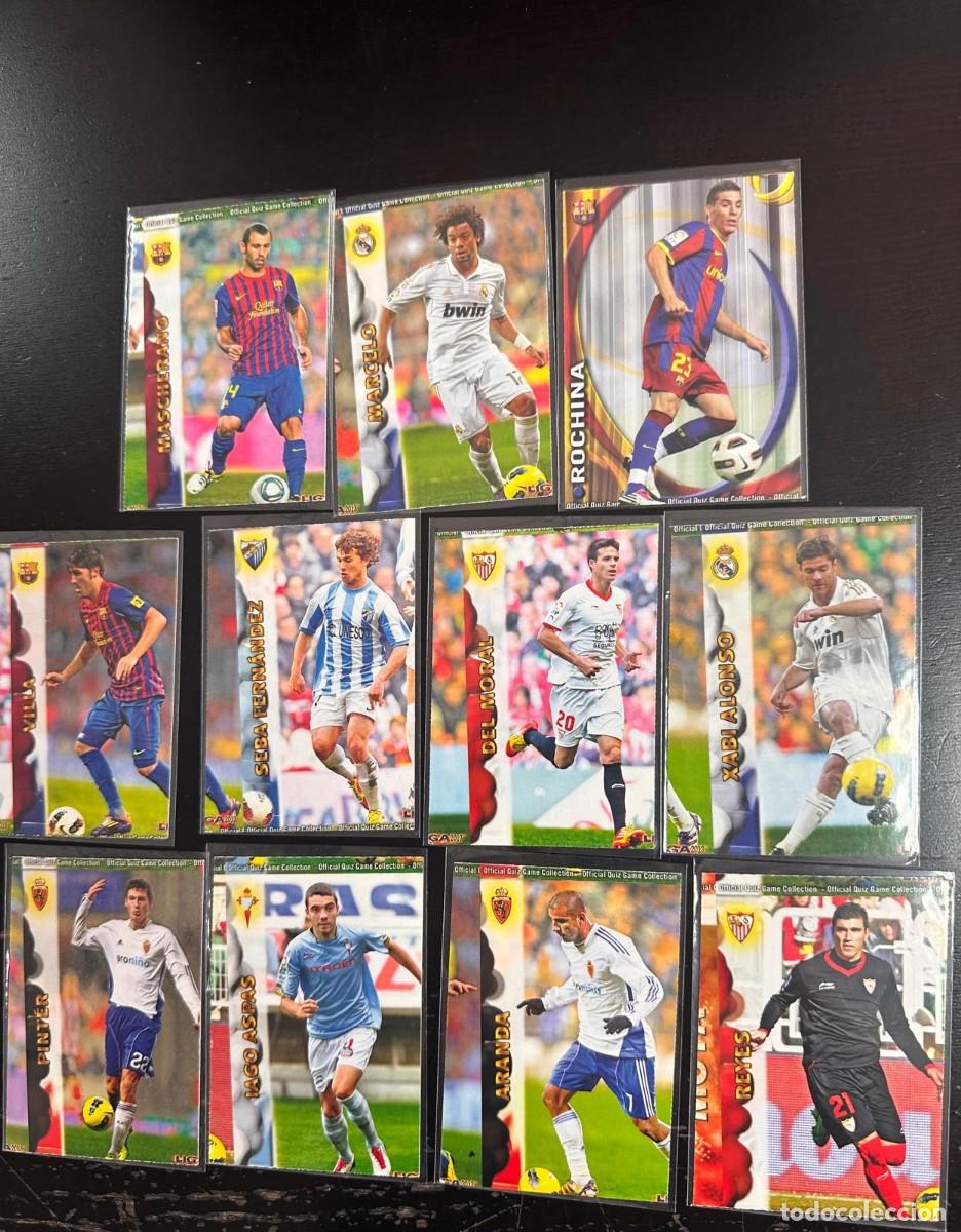 Football Stickers: Lote errores 11 Cromos Mundicromo 2013 Error de Corte, Descentrado