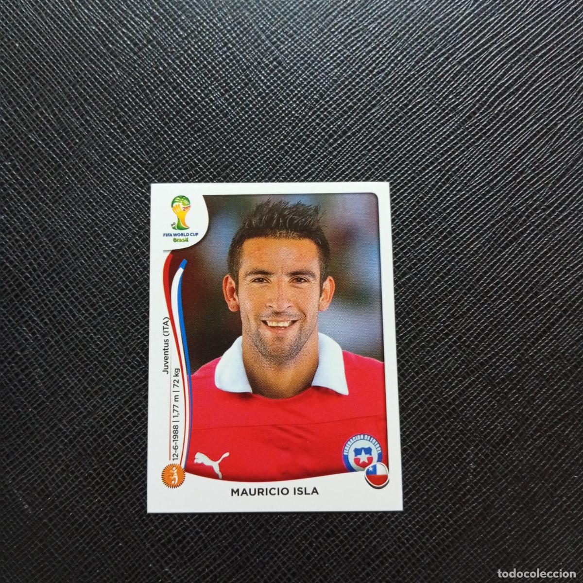 Football Stickers: 154 MAURICIO ISLA CHILE PANINI MUNDIAL BRASIL 2014 CROMO FUTBOL 14 - SIN PEGAR - CJ1