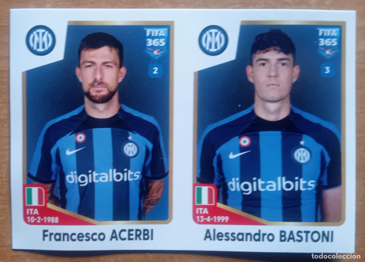Football Stickers: Figurina Panini 2022-23 Cromo Fifa 365 2023 Acerbi Bastoni Inter n 296