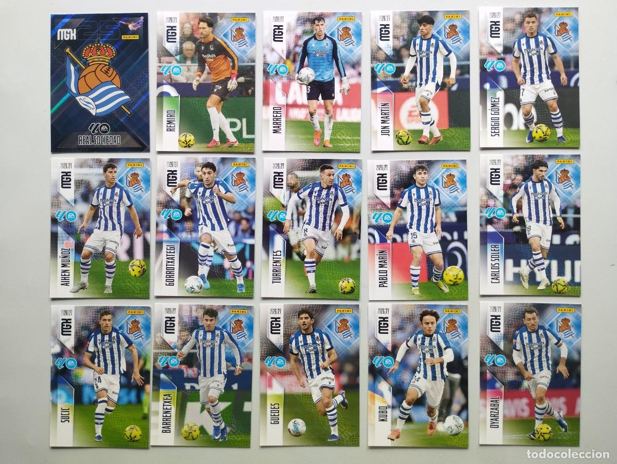 Football Stickers: CROMO CARD 2026 2027 MEGACRACKS 27 26 MGK PANINI LOTE CROMOS CARDS REAL SOCIEDAD