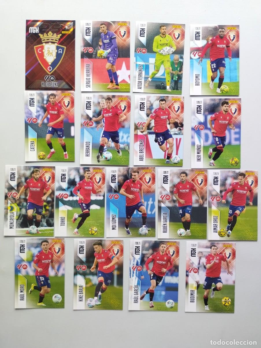 Cromos de f&uacute;tbol: CROMO CARD 2026 2027 MEGACRACKS 27 26 MGK PANINI LOTE CROMOS CARDS OSASUNA