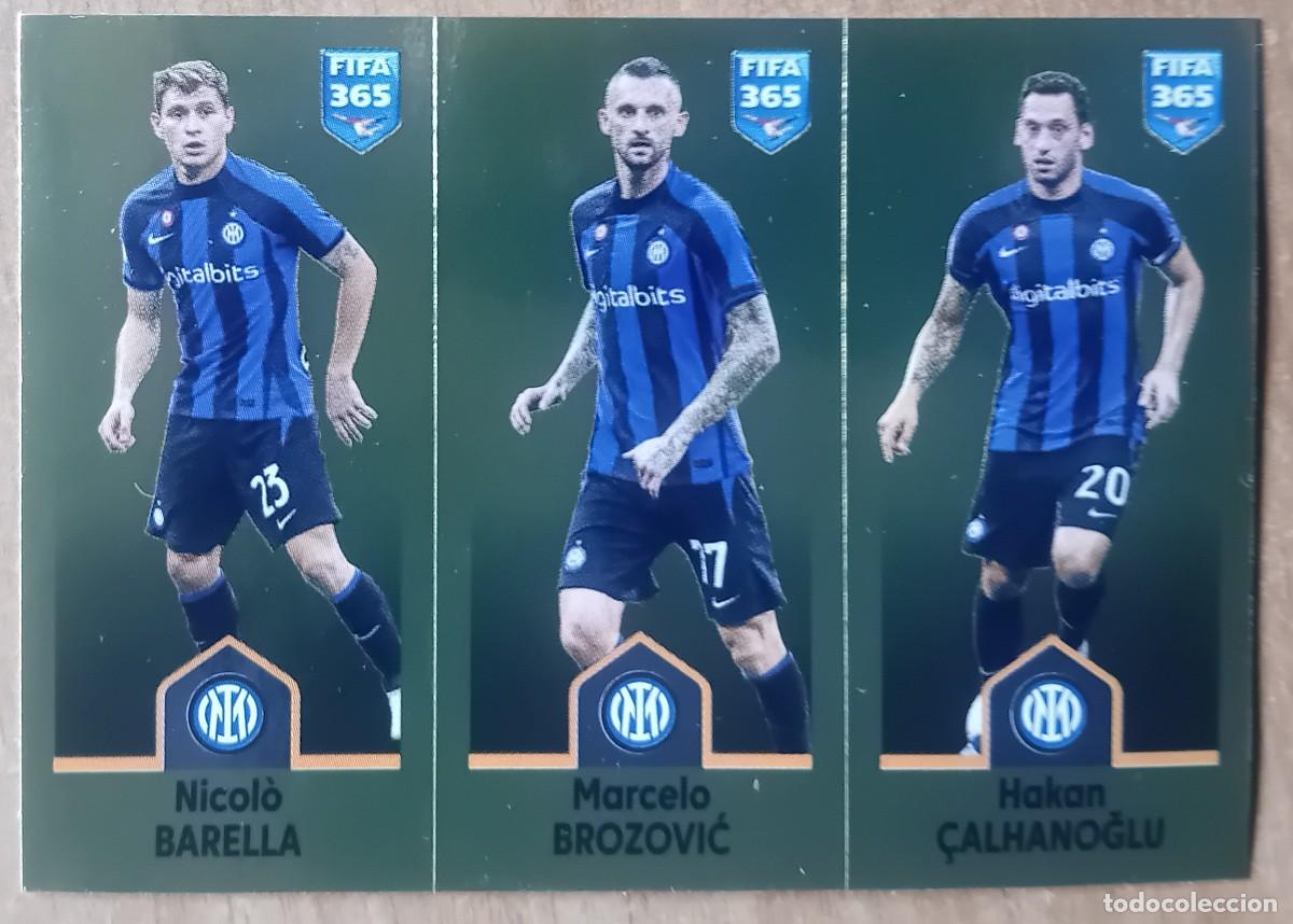 Cromos de f&uacute;tbol: Figurina Panini 2022-23 Cromo Fifa 365 2023 Barella Brozovic Calhanoglu Inter n 299