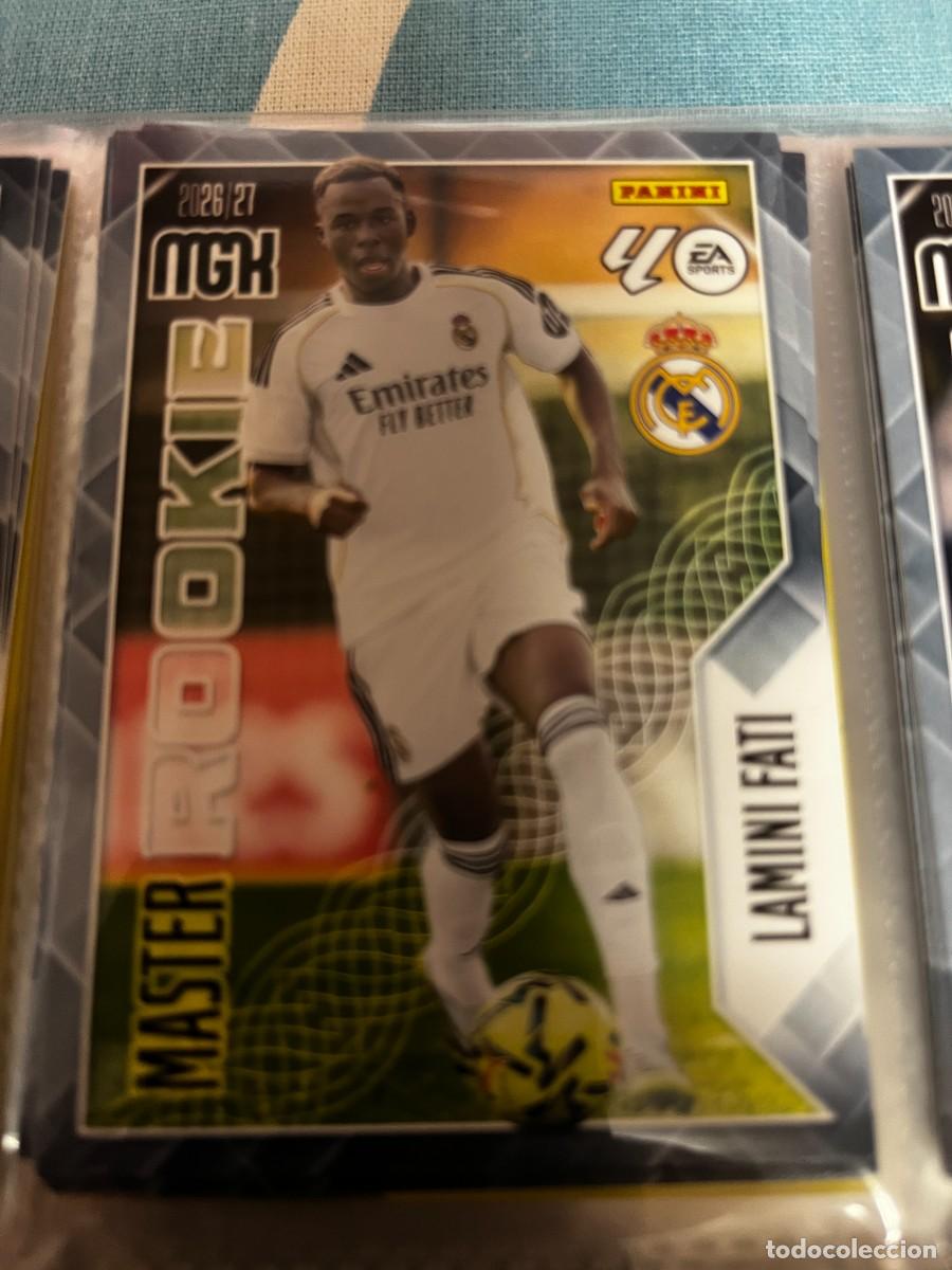 Cromos de f&uacute;tbol: MEGACRACKS MGK 2026 2027 26 27 PANINI N&ordm; 416 LAMINI FATI REAL MADRID MASTER ROOKIE