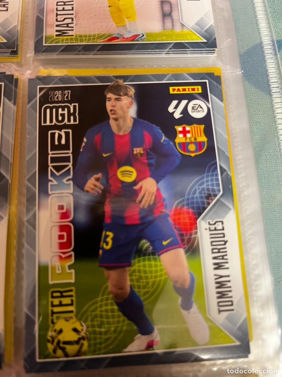 Cromos de f&uacute;tbol: MEGACRACKS MGK 2026 2027 26 27 PANINI N&ordm; N&ordm; 420 TOMMY MARQUES BARCELONA MASTER ROOKIE