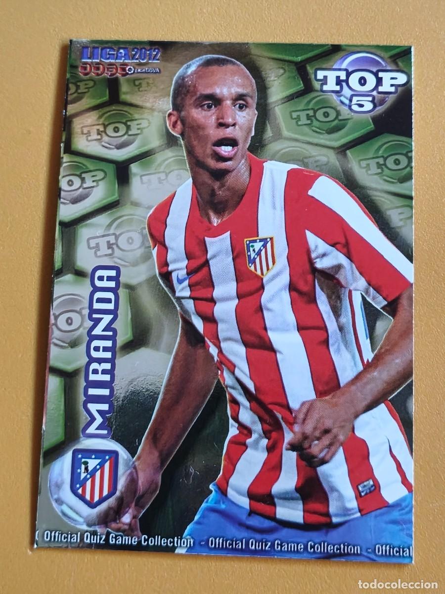 Cromos de f&uacute;tbol: miranda, liga 2012 top