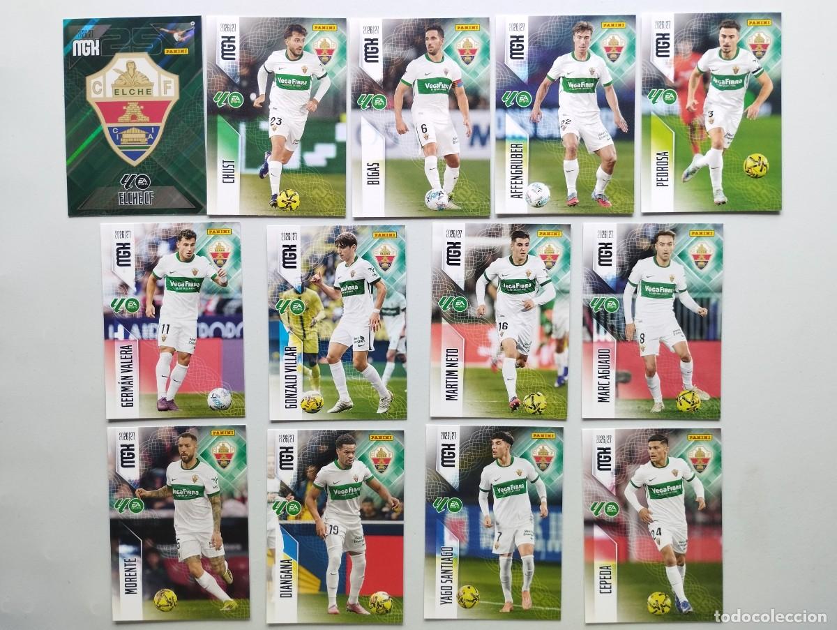 Cromos de f&uacute;tbol: CROMO CARD 2026 2027 MEGACRACKS 27 26 MGK PANINI LOTE CROMOS CARDS ELCHE CF