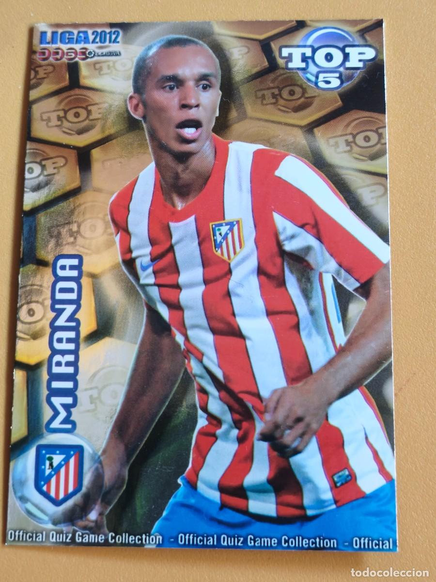 Cromos de f&uacute;tbol: miranda, liga 2012 top