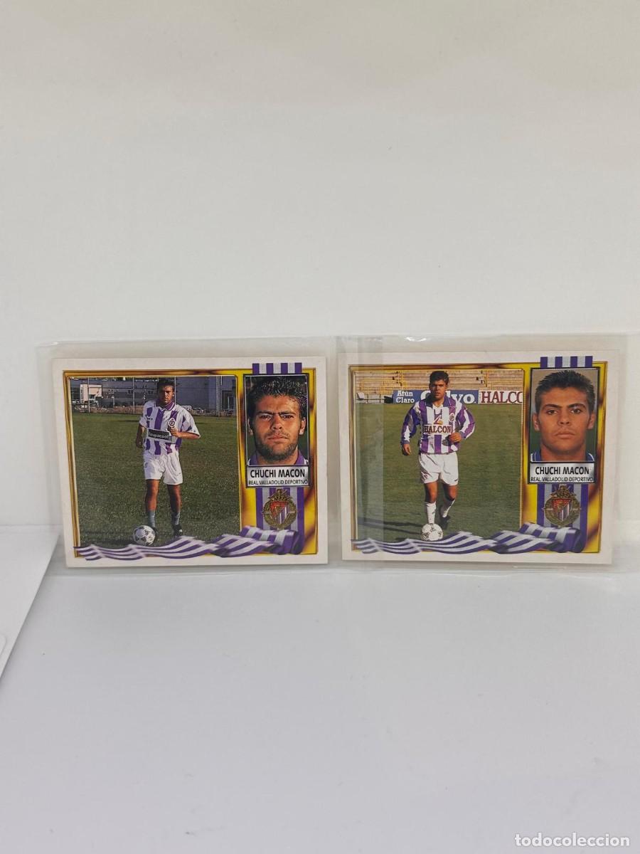 Cromos de Futebol: Chuchi Real Valladolid Doble Version Liga Este 95 96 1995 1996 Sin pegar