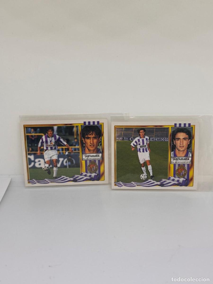 Cartes &agrave; collectionner de Football: Santamaria Real Valladolid Doble Version Liga Este 95 96 1995 1996 Sin pegar